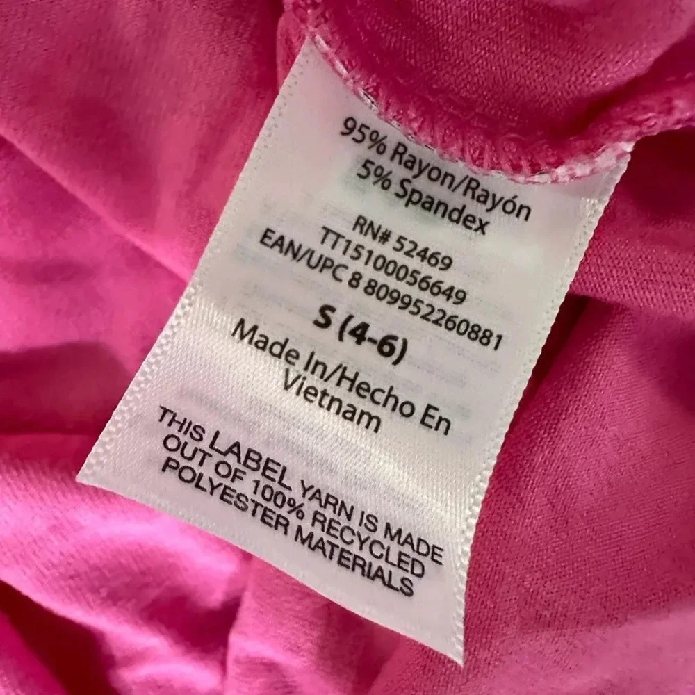 NEW Time and Tru Women's Pink Sleeveless Knit Dress Size S (4-6) - Picture 6 of 8